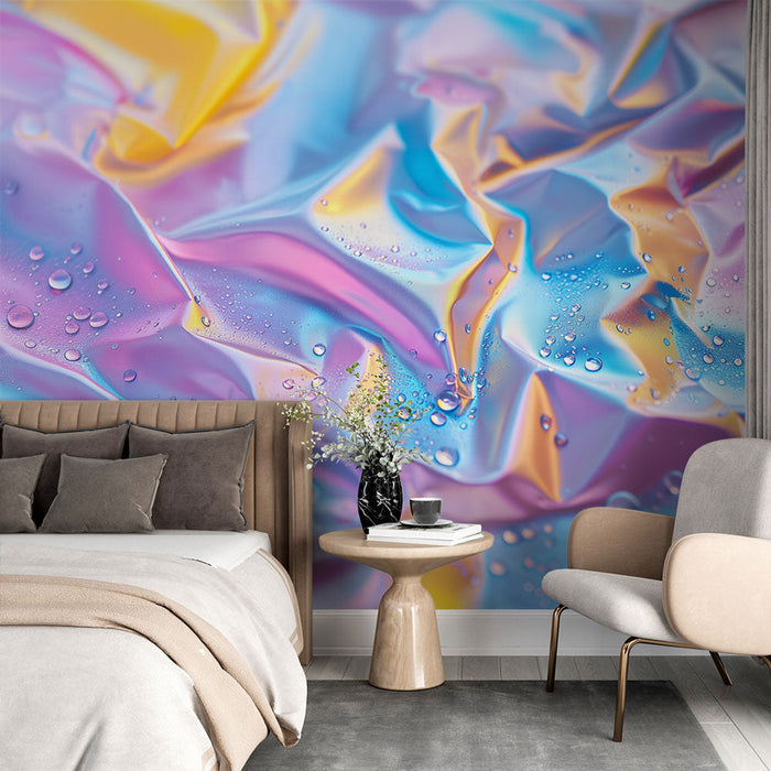Mural Wallpaper iridescent | Dreamlike pastel effect