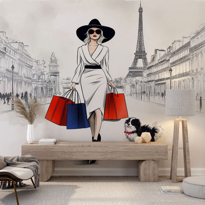 Carta da parati Mural Paris Chic | Eleganza e moda francese