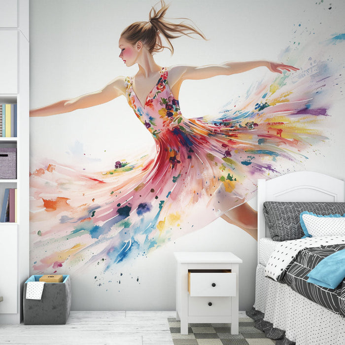 Tapeta krasobruslení | Výbuch barev