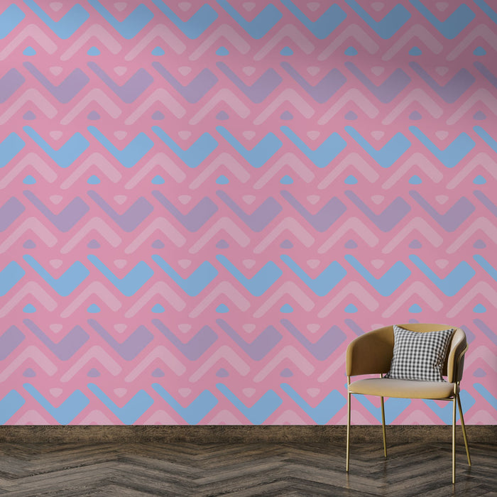 Tapete geometrisch | Pastellfarben