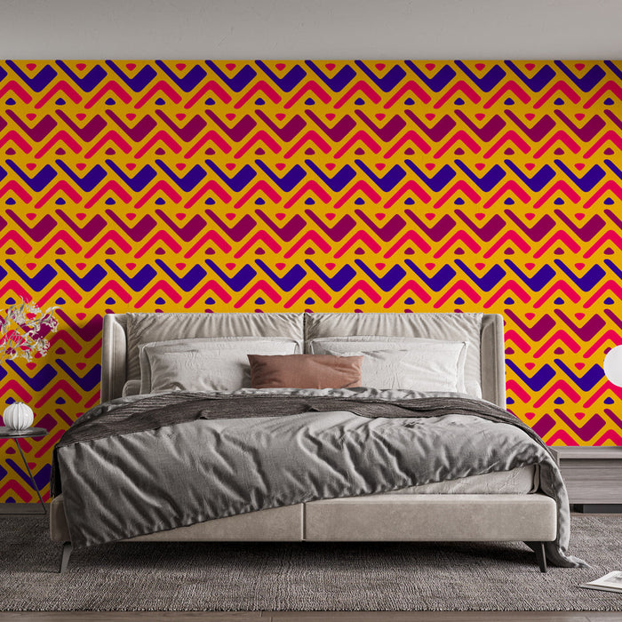 Foto Behang geometrisch | Kleurrijk patroon