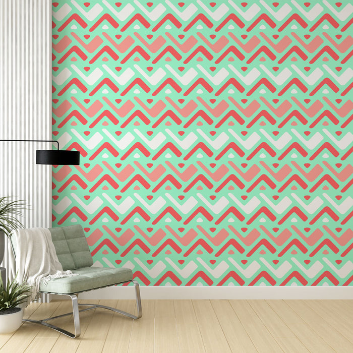 Tapeta geometric | pastelni zigzag uzorak