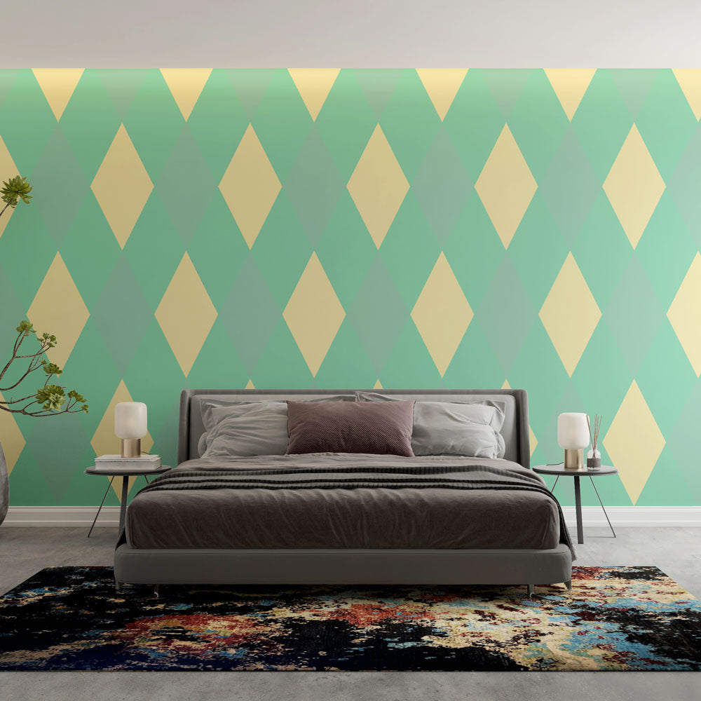 wall mural gold and diamond room