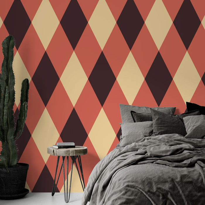 Fototapet elmaslar | Retro geometrik desen