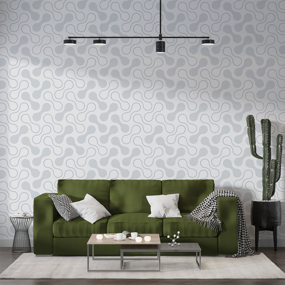 Mural Wallpaper modern | Subtle geometric pattern — WonderMural