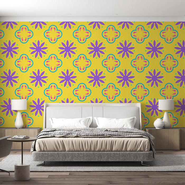 Tapeta floral | Kolorowe i żywe wzory