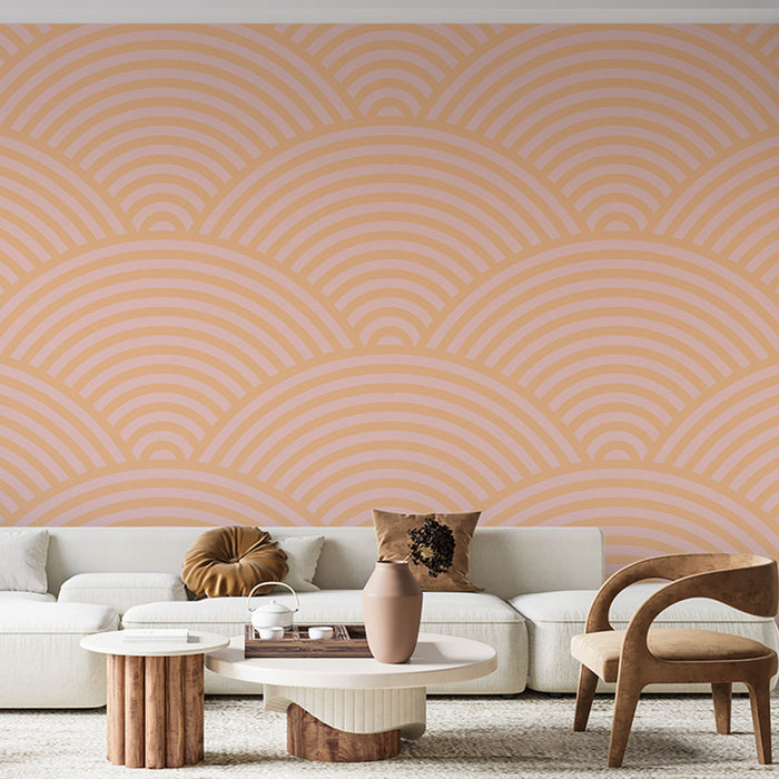 Foto Behang regenboog | Uniform geometrisch patroon