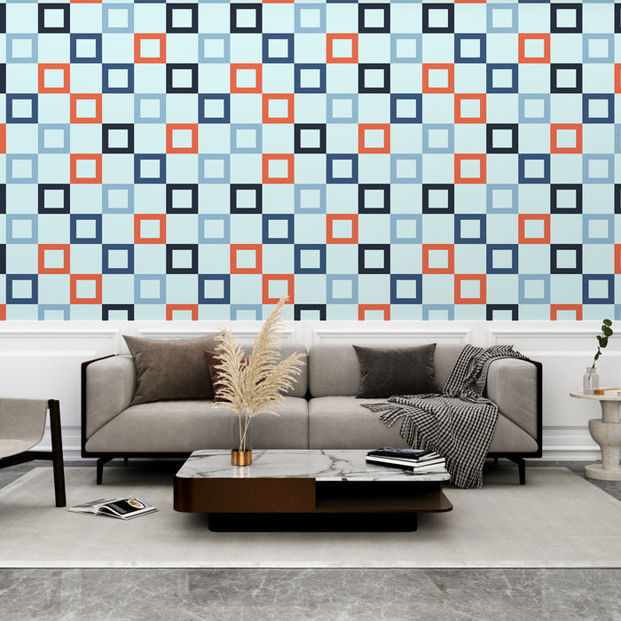 Fototapet geometrik | Çok renkli kareler