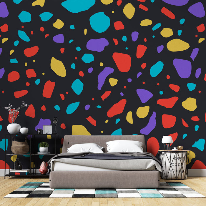 Mural Wallpaper Abstract | Bright Multicolor