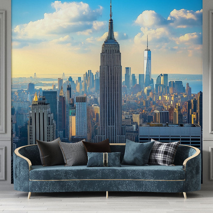 Carta da parati New York | Vista panoramica di Manhattan