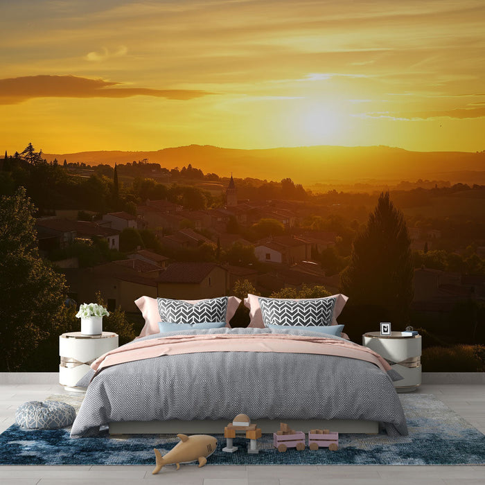 Papel pintado sunset | Picturesque view of a valley