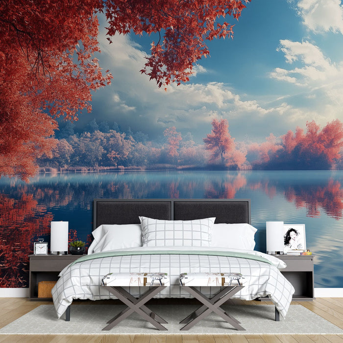 Tapete jesenski krajolik | Očaravajući odrazi na jezeru