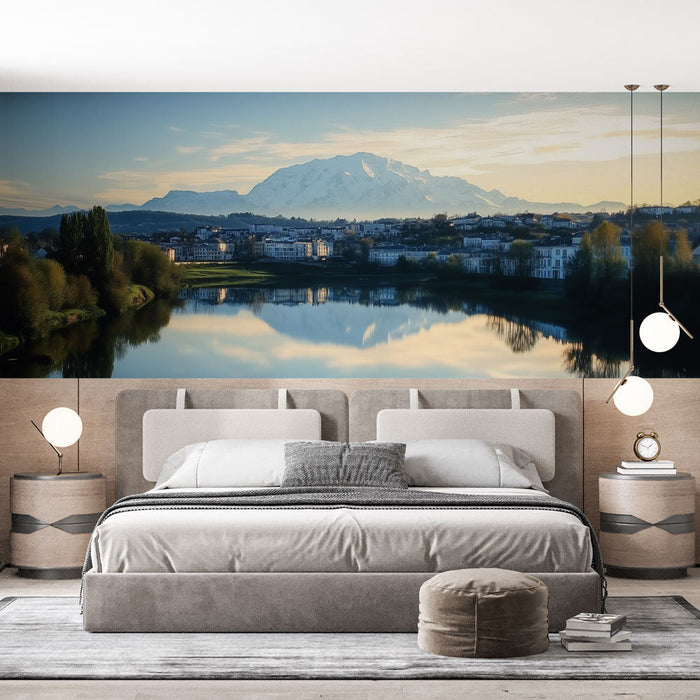 Tapeta Mural Mountain | Městská alpská krajina