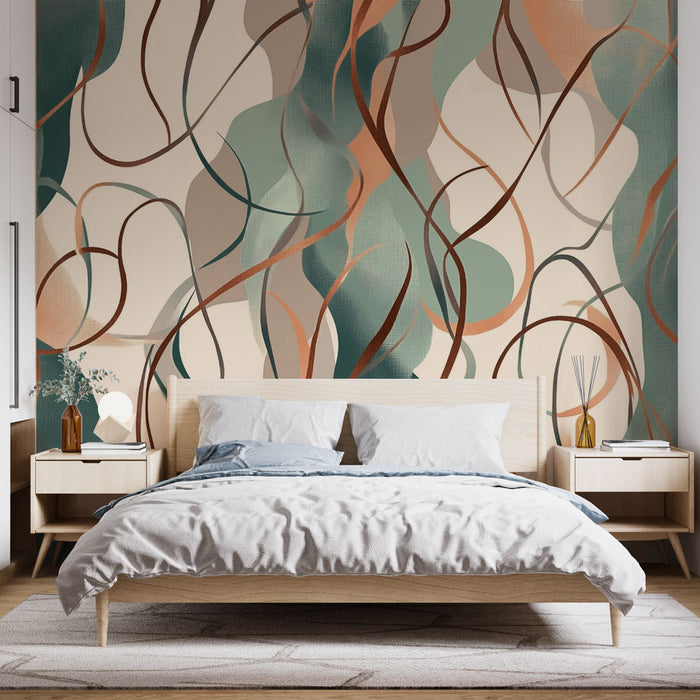 Carta da parati astratta | Design fluido e moderno