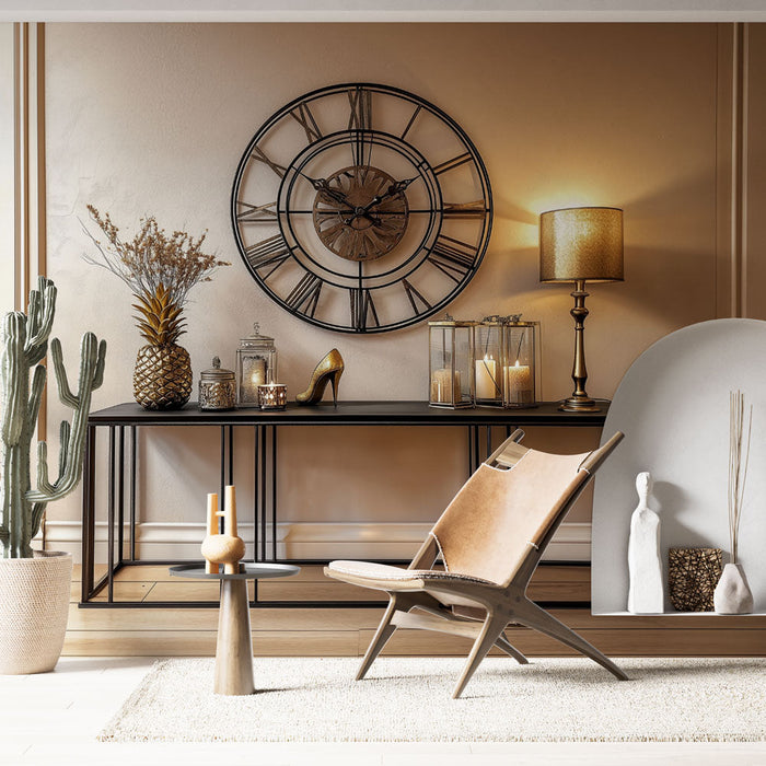 Ταπετσαρία retro | Βιντάζ και χρυσή κομψότητα