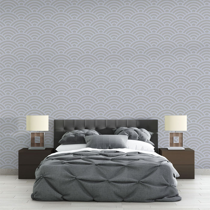 Мурален тапет модел на вълни | Японски стил