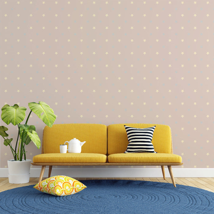 Tapetti Starry | Beige and Cream Stars