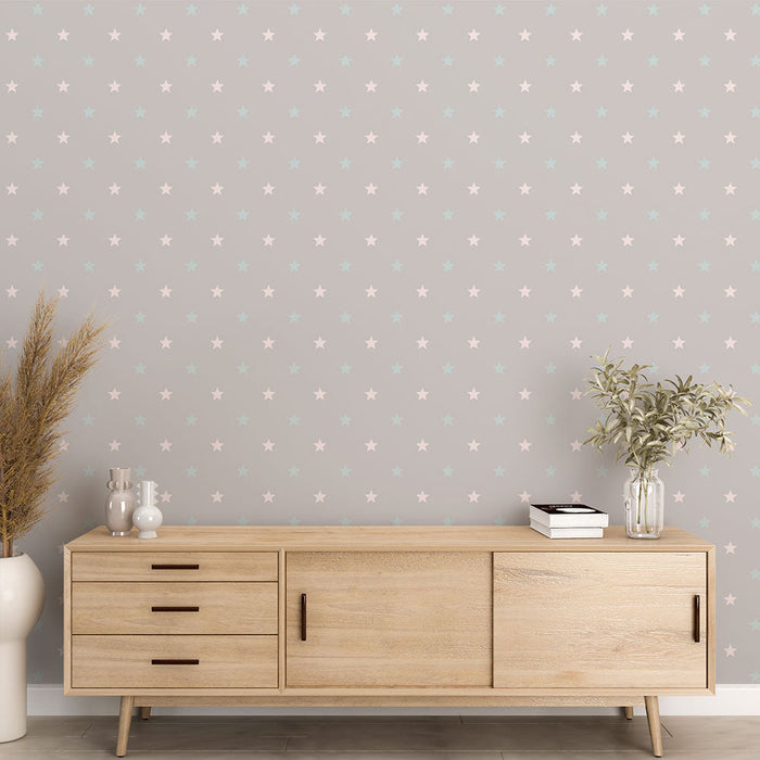 Papel de parede estrelas | Fundo cinza e padrões suaves de estrelas