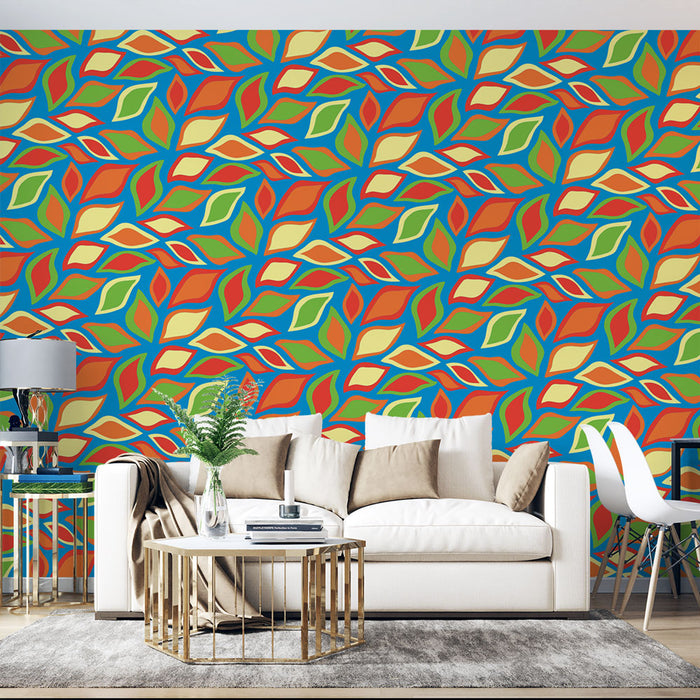 Tapeta z motywem kwiatowym | Kolorowe i dynamiczne wzory