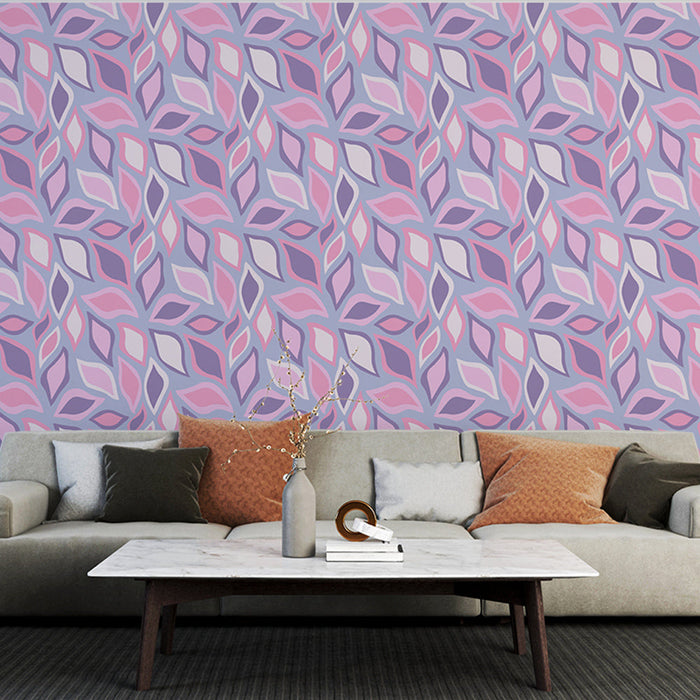 Muraaltapeet pastelsed lilled | Roosad ja lillad lehed