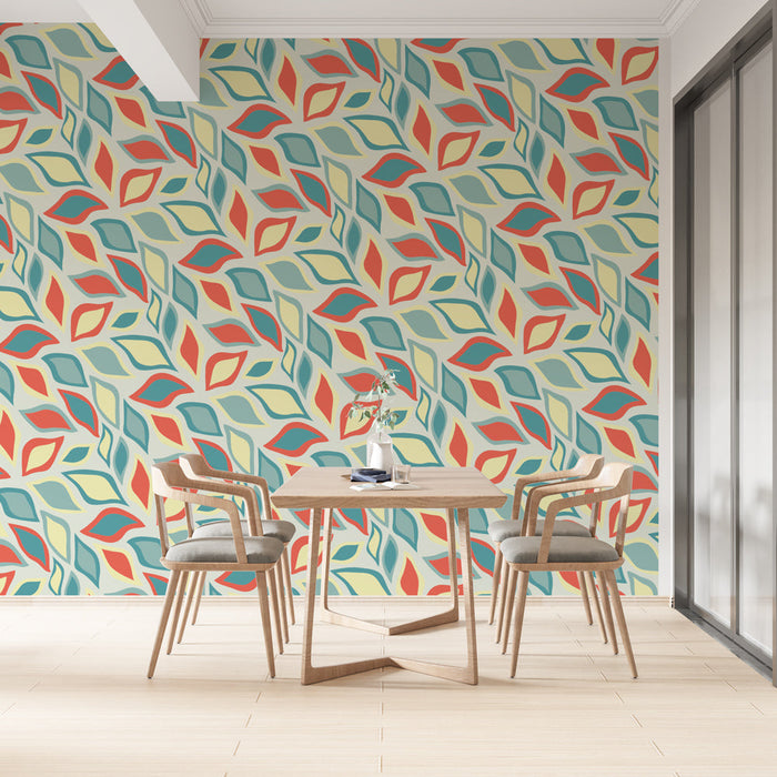 Foto Behang geometrisch | Abstract pastelpatroon