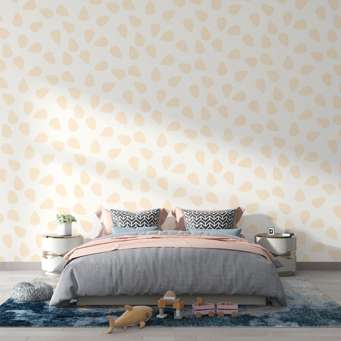 Mural Wallpaper abstract patterns | Minimalist beige and cream