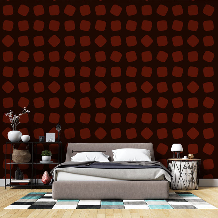 Tapet geometric | Model retro maro