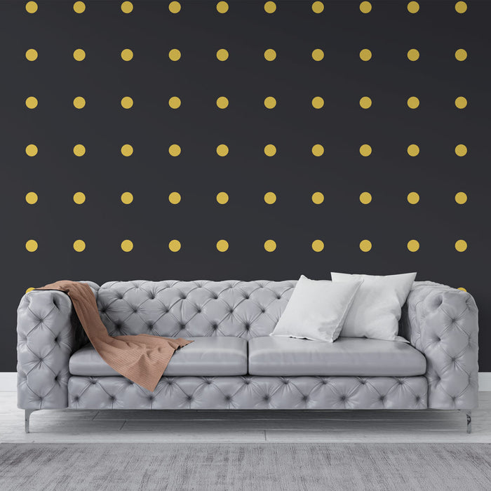 Zidna tapeta zlatne točke | Elegantna crna pozadina