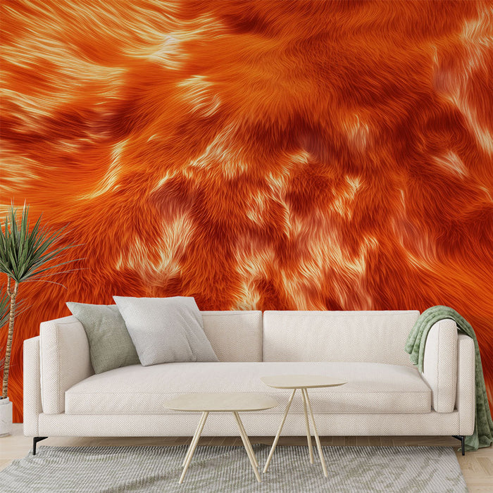 Papel de parede texturizado | Efeito de pele laranja brilhante