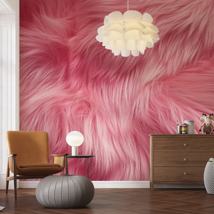 Fototapeet roosa karusnahk | Pehmus ja elegantsus