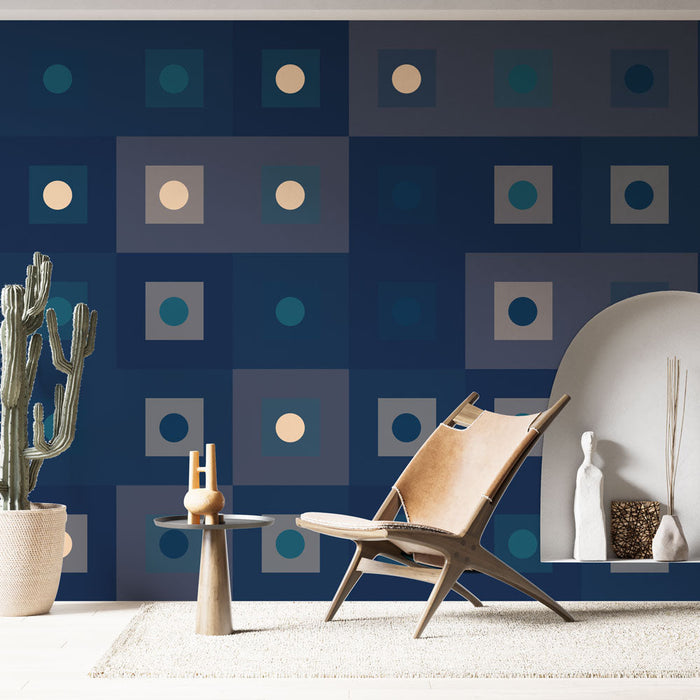 Tapeta geometrijski zidni papir | Suvremeni i šareni dizajn