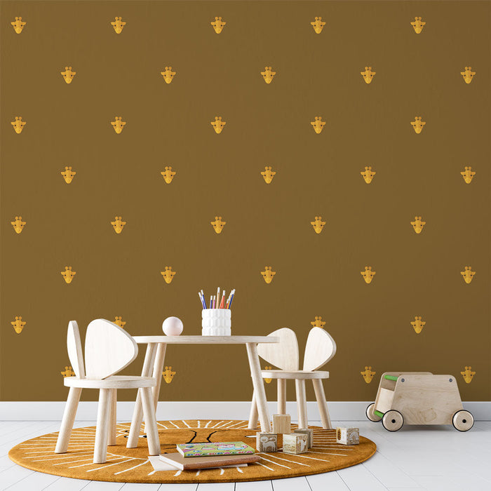 Tapeta żyrafa | Figlarny i ciepły design