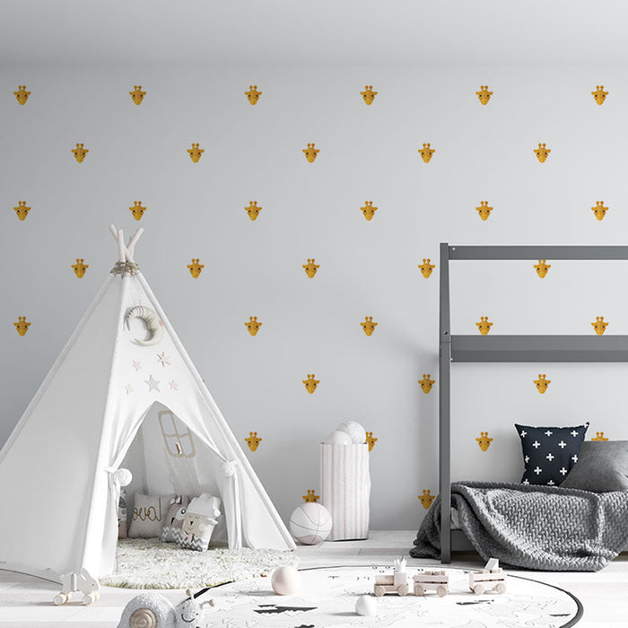 Фототапет жираф | Минималистичен модел на бял фон