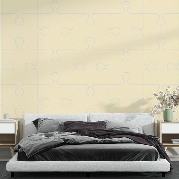 Muraaltapeet mosaiikmuster | Moodne beež disain