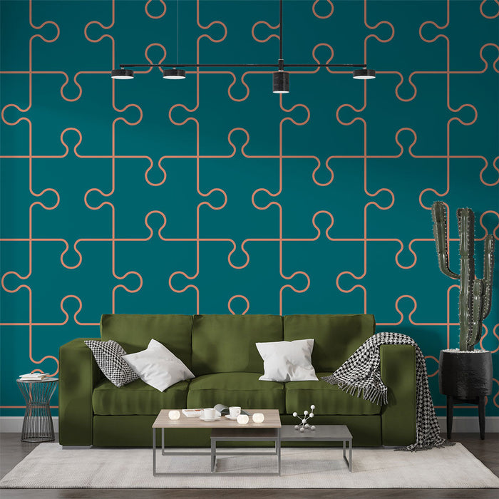 Tapet pussel | Modern geometriskt mönster