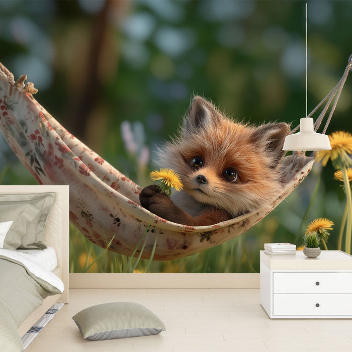 Tapetti söpö kettu | Lapsenomainen ja lumoava