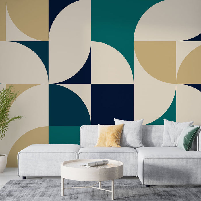 Tapet geometric | Modele abstracte multicolore