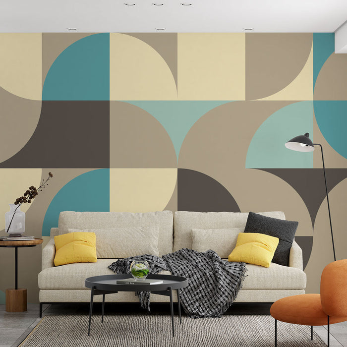 Tapeta z vzorcem | Retro in sodoben večbarvni vzorec