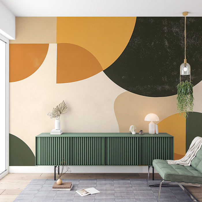 Vintage Mural Wallpaper | Shapes and Colors