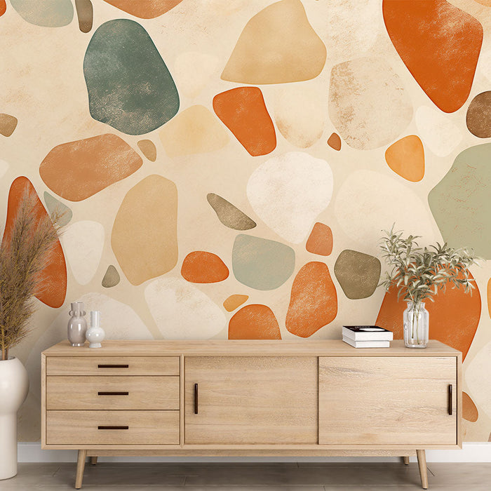 Terrazzo Mural Wallpaper | Terracotta Stiil