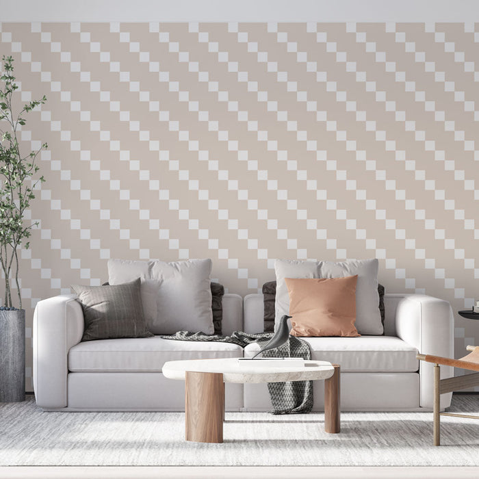 Fototapet Geometrik | Bej ve Beyaz