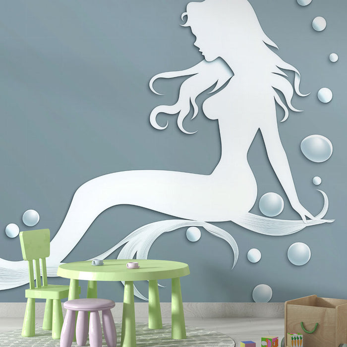 Tapeta syrena | Elegancki i wodny design