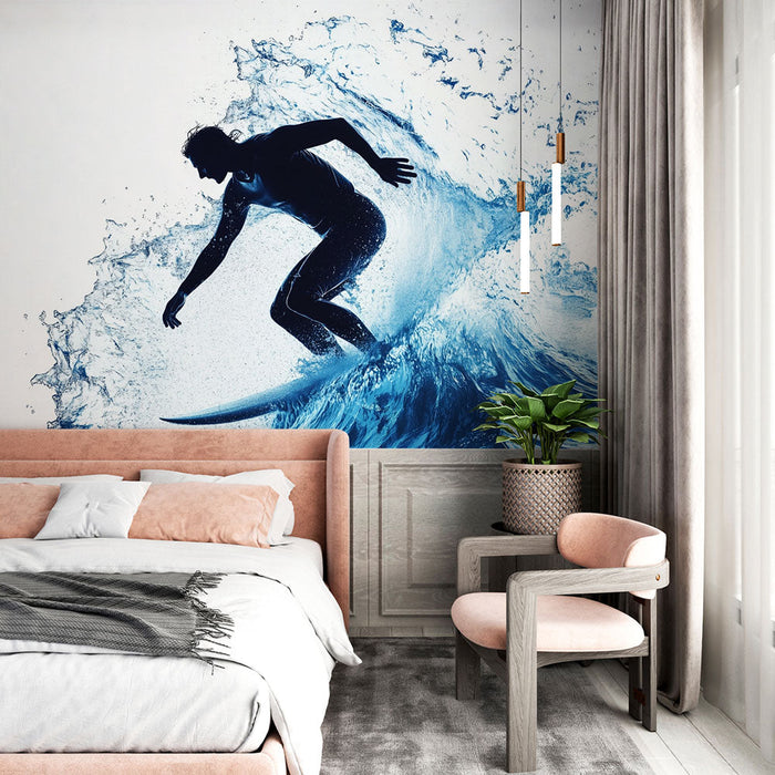 Foto Behang surfer | Oceanische Energie en Dynamiek