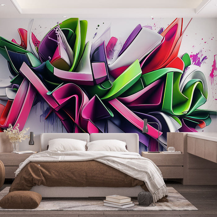 Tapete Abstrait | Έκρηξη χρωμάτων 3D