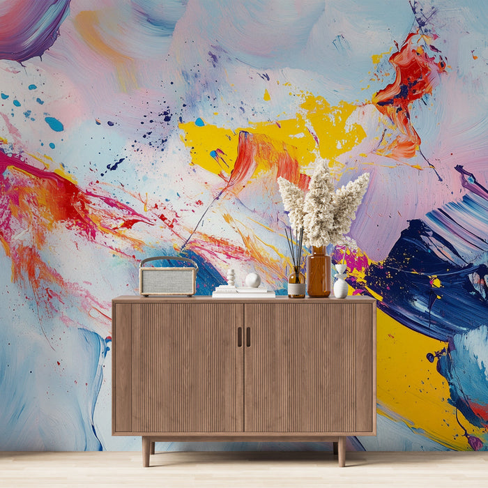 Falfestmény tapéta | Élénk színek keveréke