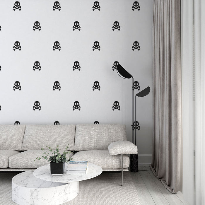 Тапет череп | Модел с череп и кости