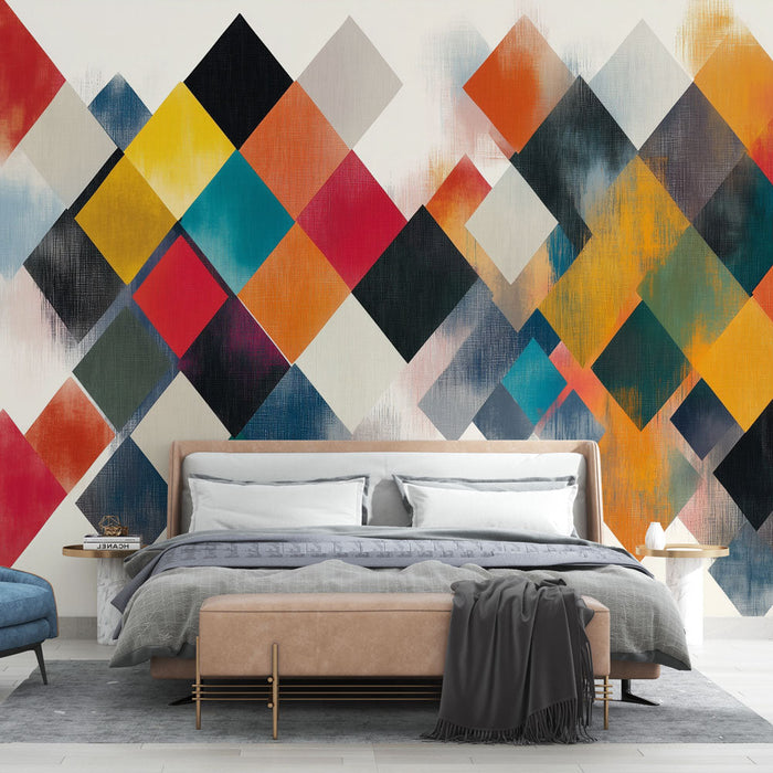 Tapeta geometrická | Barevný a moderní vzor