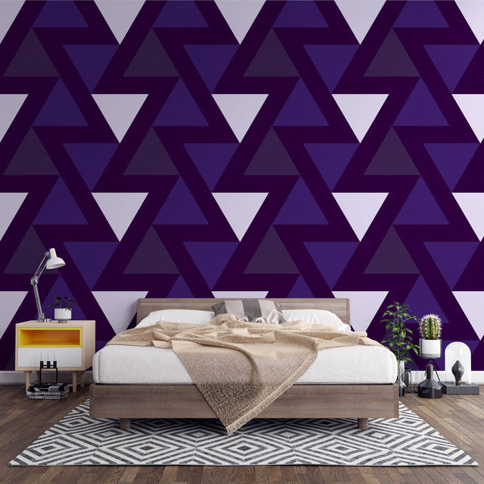 Tapetti | Moderni violetit kolmiot