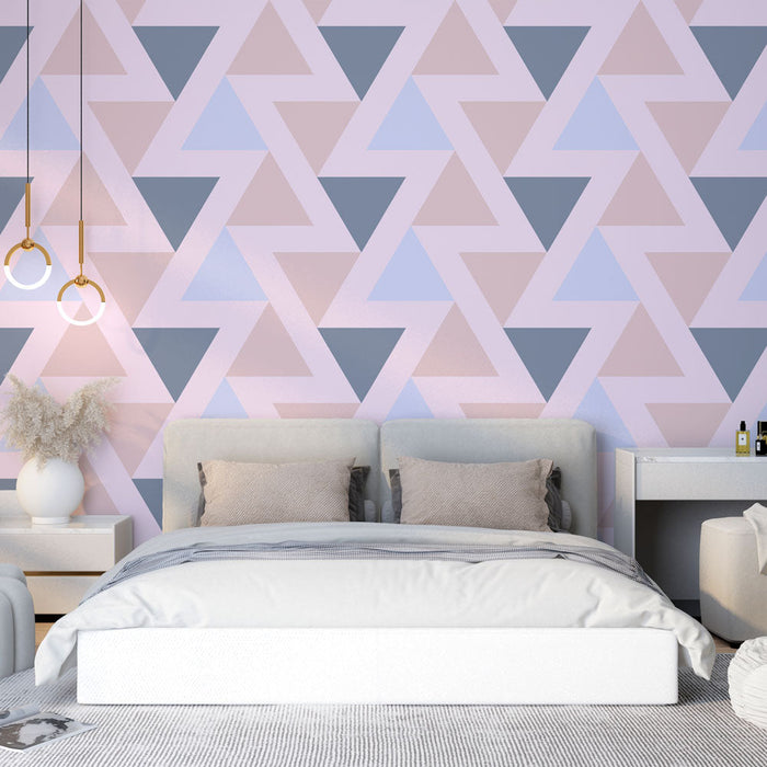 Fototapet geometrik | Pastel Üçgenler