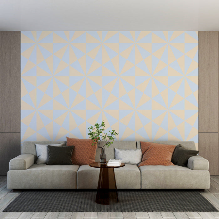 Фототапет геометричен | Пастелен триъгълен модел